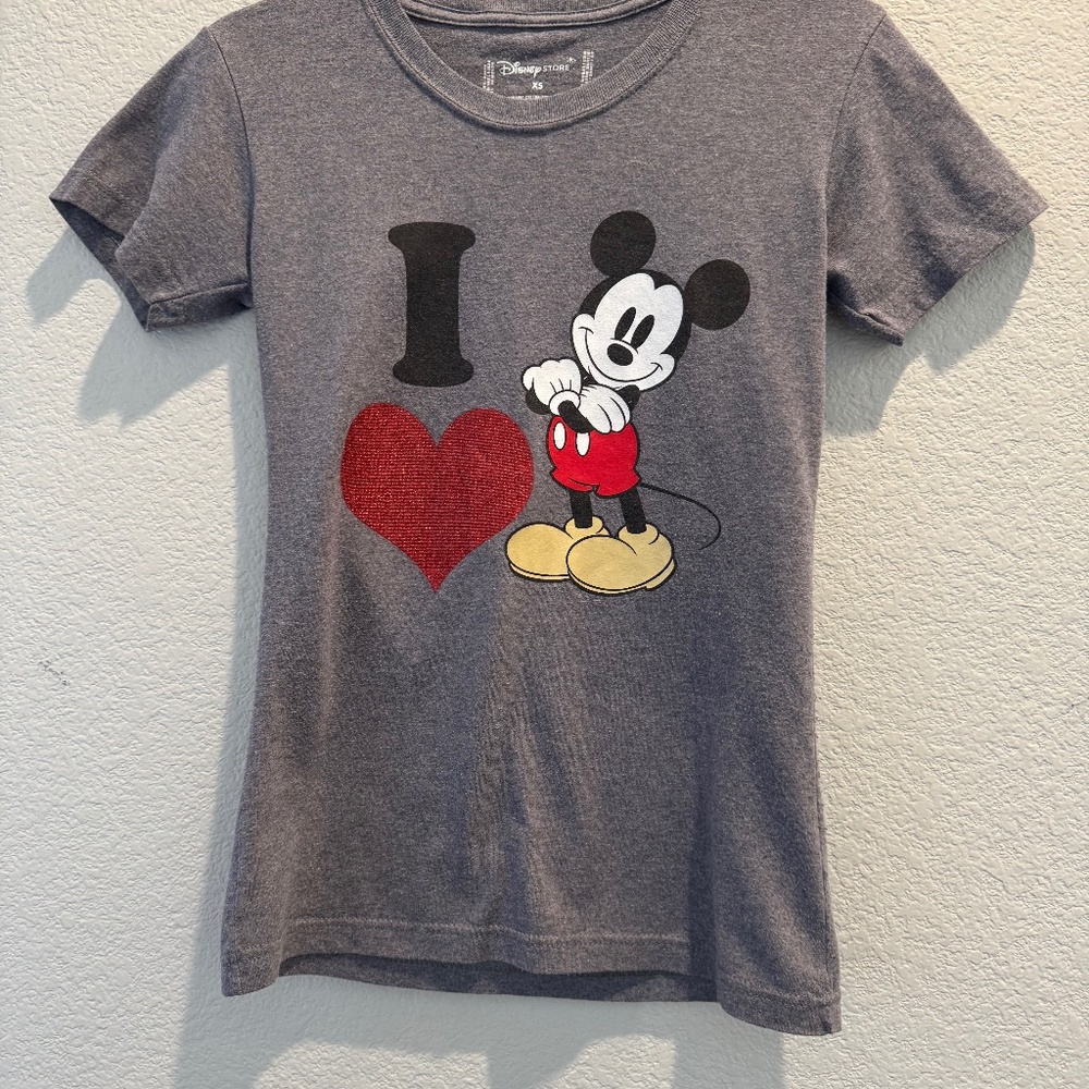 Disney Store I Love Mickey Tee Shirt